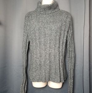 Old Navy Blue-Gry Cowl Turtleneck Pullover Sweater